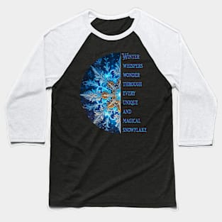 Winter Snowflake Baseball T-Shirt